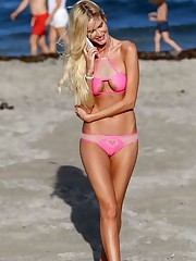 MICHELLE PIEROWAY in Bikini at a Beach..