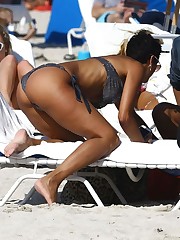 NICOLE MURPHY in Bathing suit at a Beach