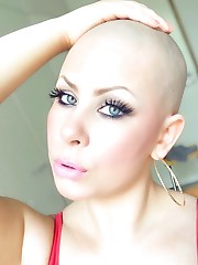Instagram Analytics Bald Women Touching..