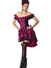 Authentic saloon girl costume